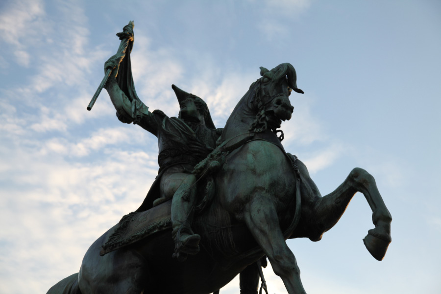 Manuel Belgrano on Plaza de Mayo by Albert-Ernest Carrier de Belleuse