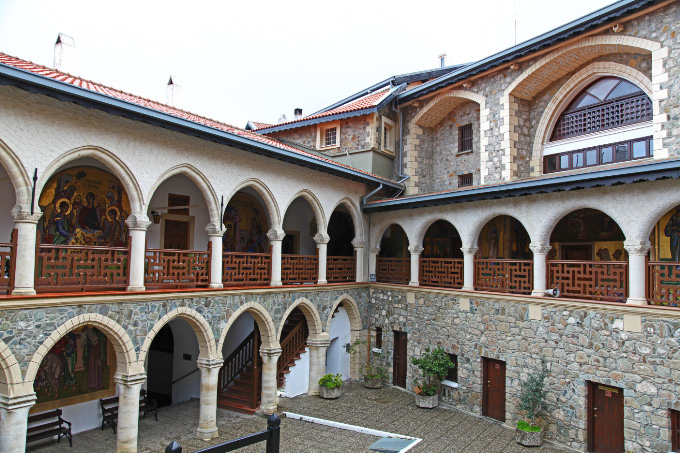 balustrade at Kykkos in Cyprus