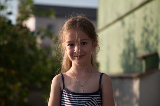 innocent young child at Optina Pustyn